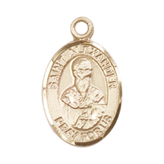 14kt Gold St. Alexander Sauli Medal - Small