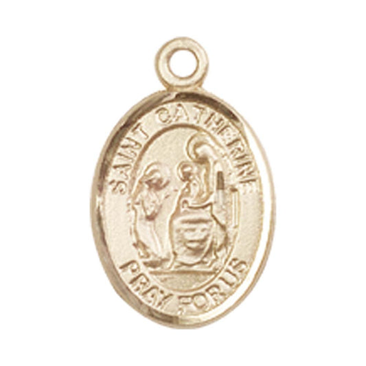 14kt Gold St. Catherine of Siena Medal - Small