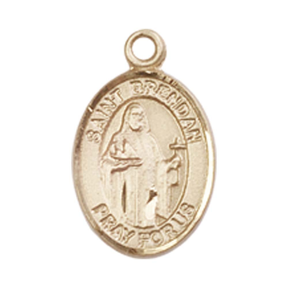 14kt Gold St. Brendan the Navigator Medal - Small