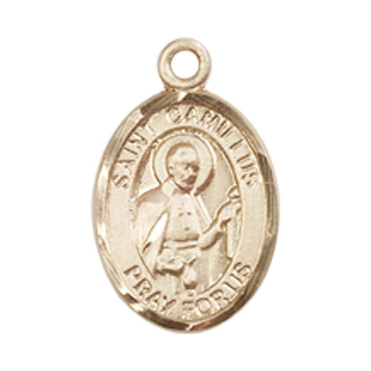 14kt Gold St. Camillus of Lellis Medal - Small