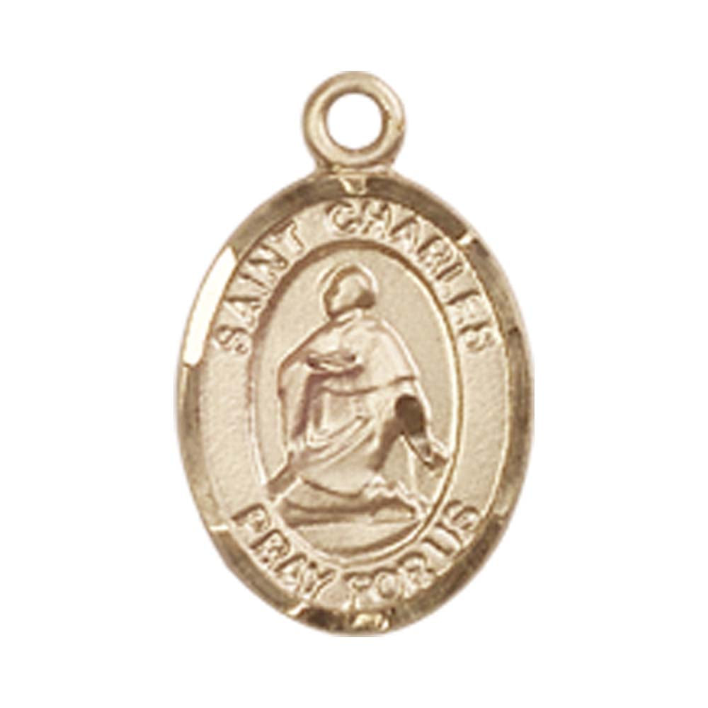 14kt Gold St. Charles Borromeo Medal - Small