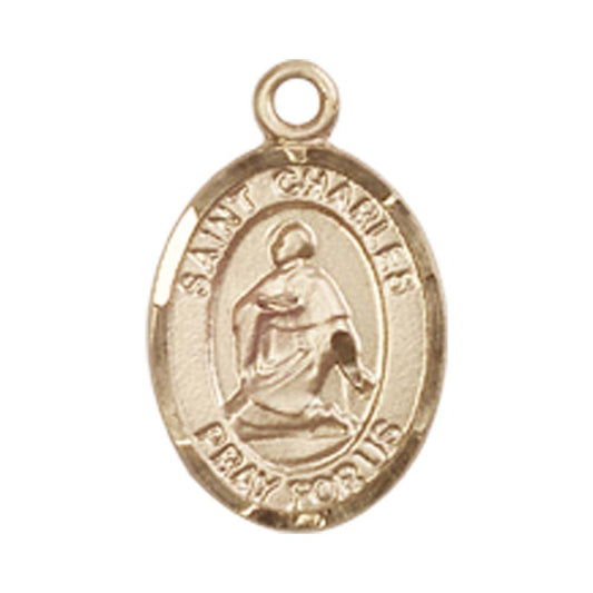 14kt Gold St. Charles Borromeo Medal - Small