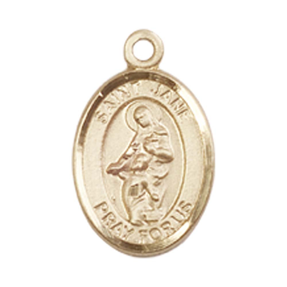 14kt Gold St. Jane of Valois Medal - Small