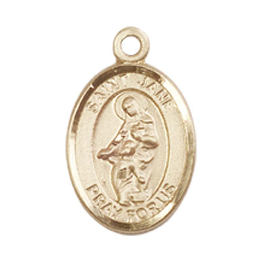 14kt Gold St. Jane of Valois Medal - Small