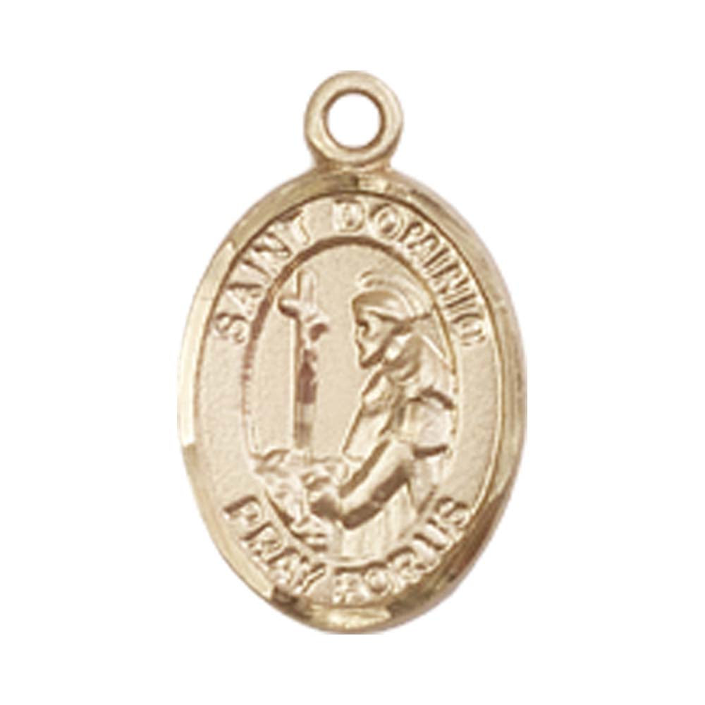 14kt Gold St. Dominic de Guzman Medal - Small
