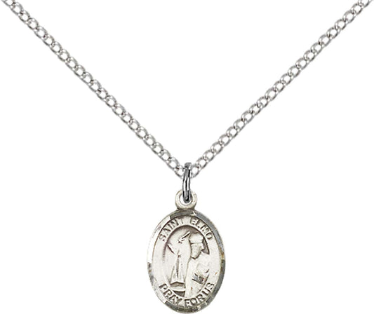 Sterling Silver St. Elmo Pendant with 18 inch Sterling Silver Light Curb Chain - Small