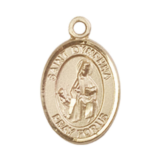 14kt Gold St. Dymphna Medal - Small