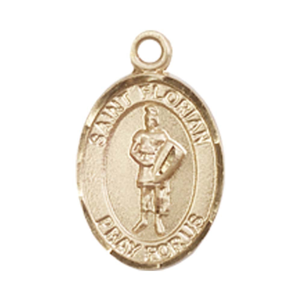 14kt Gold St. Florian Medal - Small