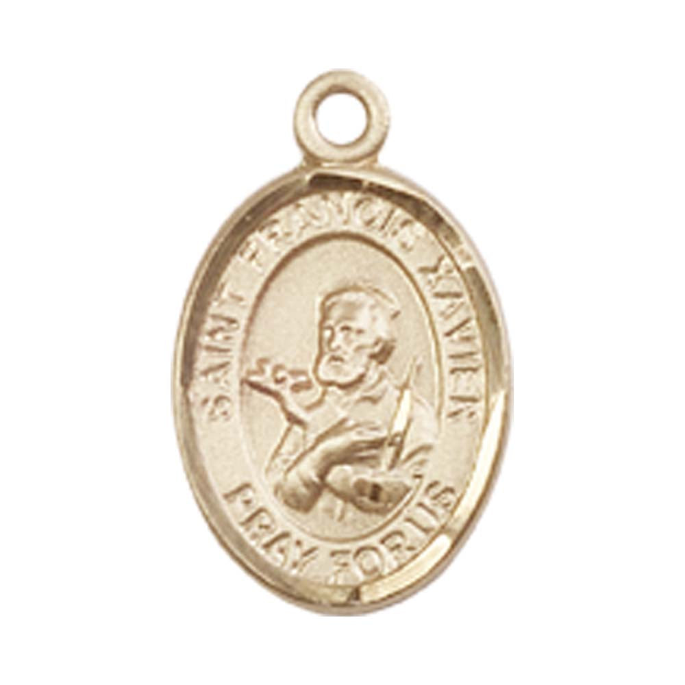 14kt Gold St. Francis Xavier Medal - Small