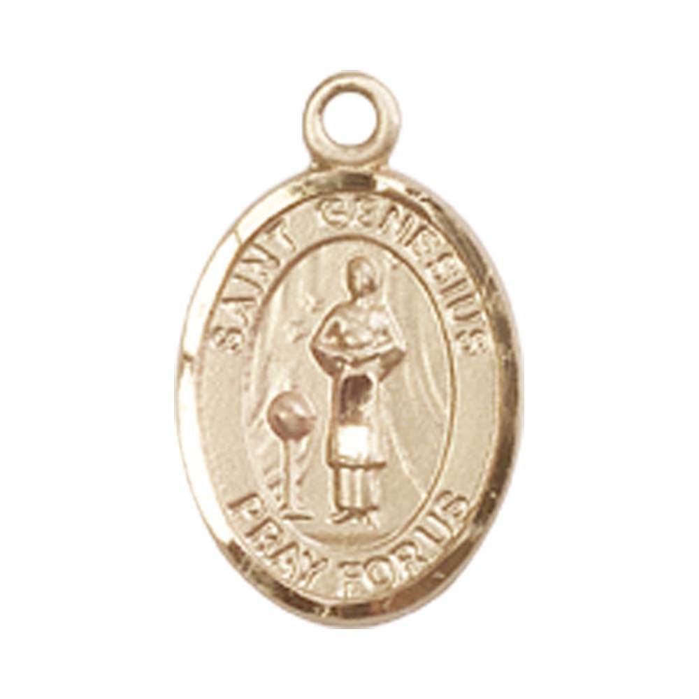 14kt Gold St. Genesius of Rome Medal - Small