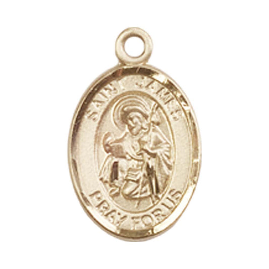 14kt Gold St. James the Greater Medal - Small