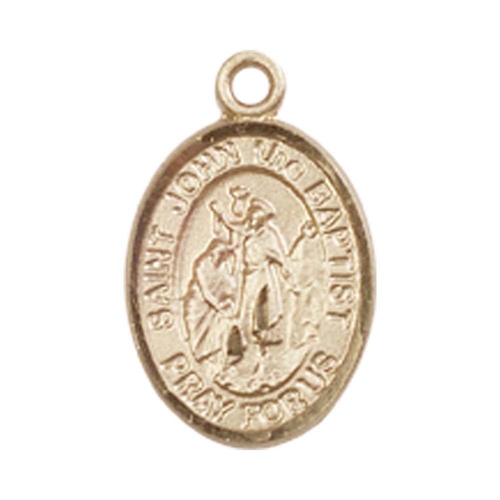 14kt Gold St. John the Baptist Medal - Small