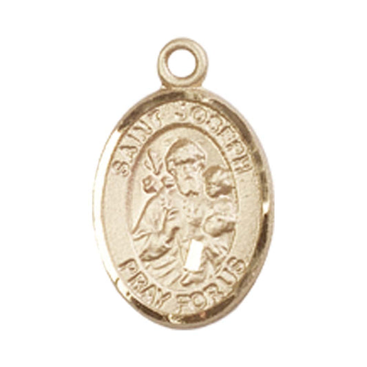 14kt Gold St. Joseph Medal - Small