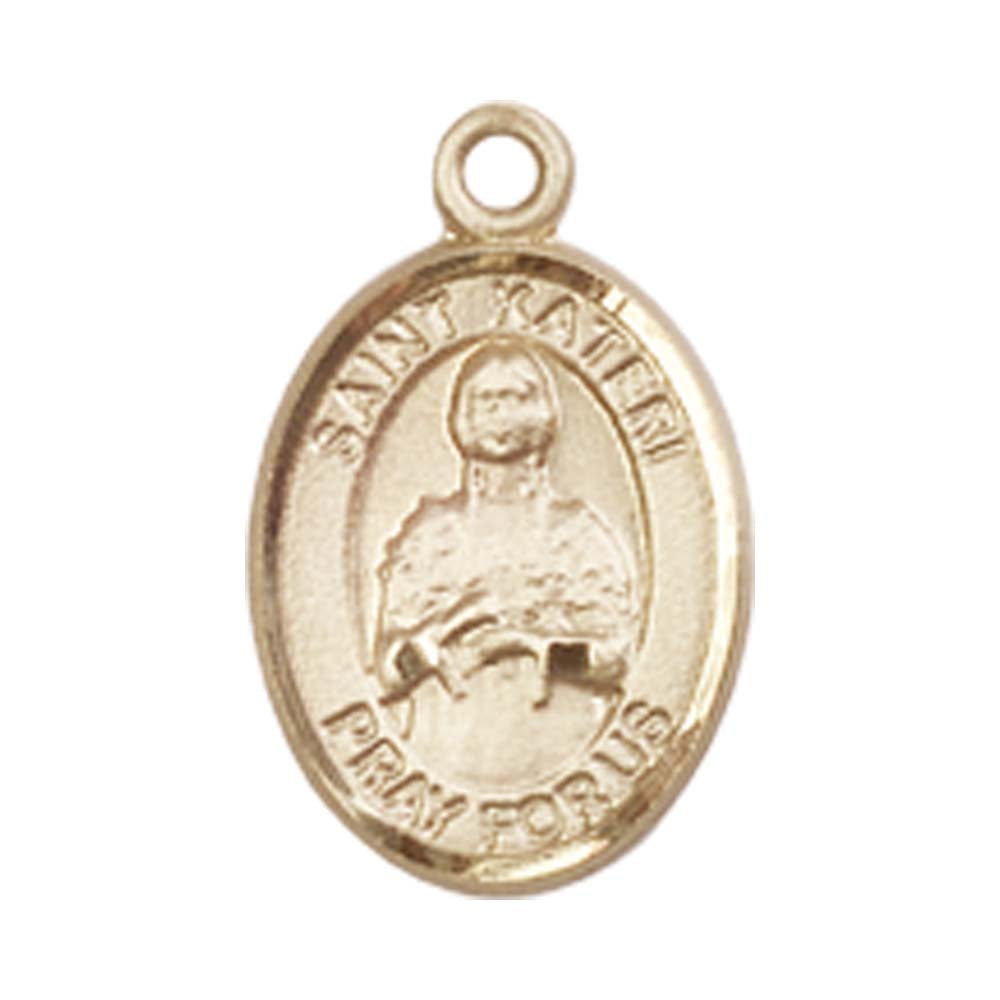 14kt Gold St. Kateri Medal - Small