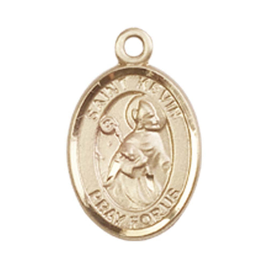 14kt Gold St. Kevin Medal - Small