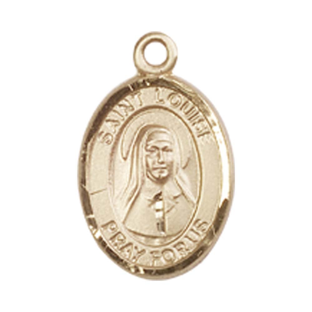 14kt Gold St. Louise de Marillac Medal - Small