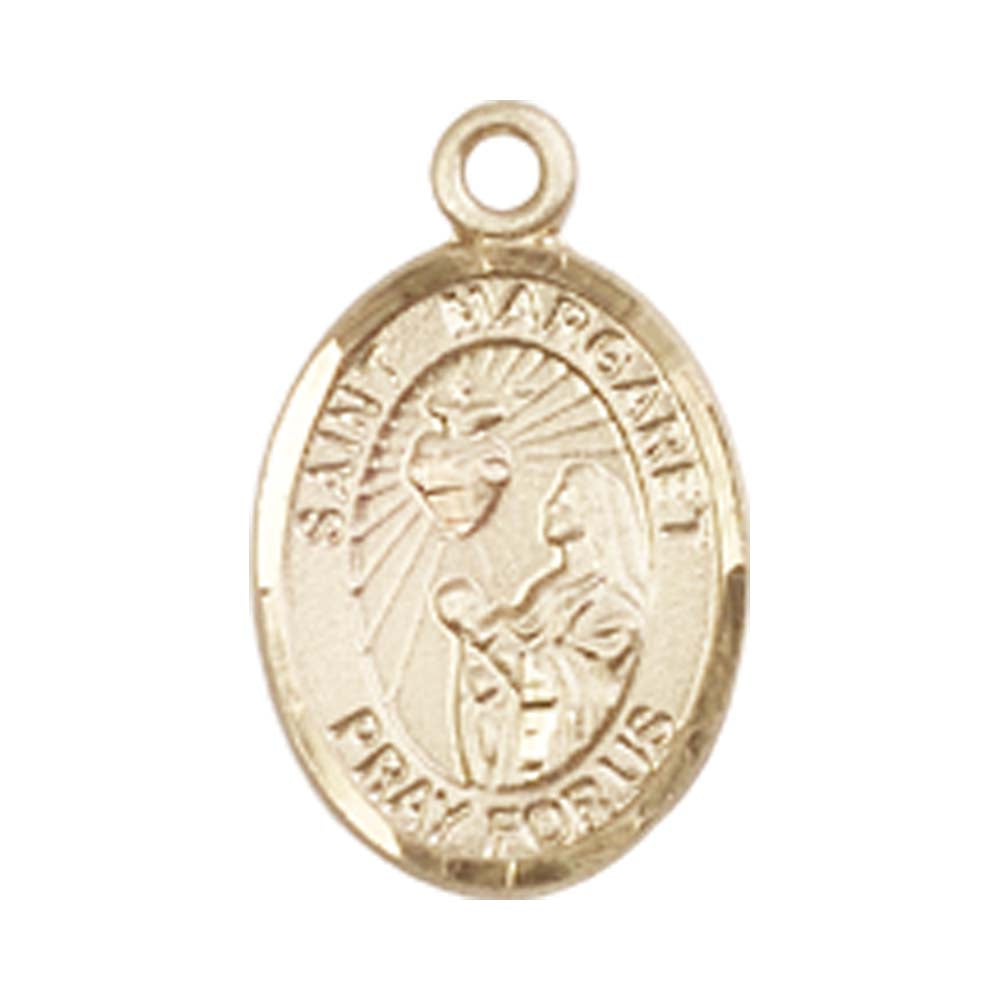 14kt Gold St. Margaret Mary Alacoque Medal - Small