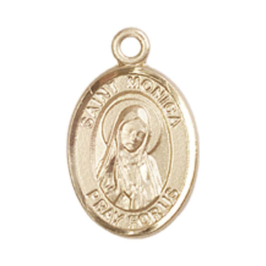 14kt Gold St. Monica Medal - Small