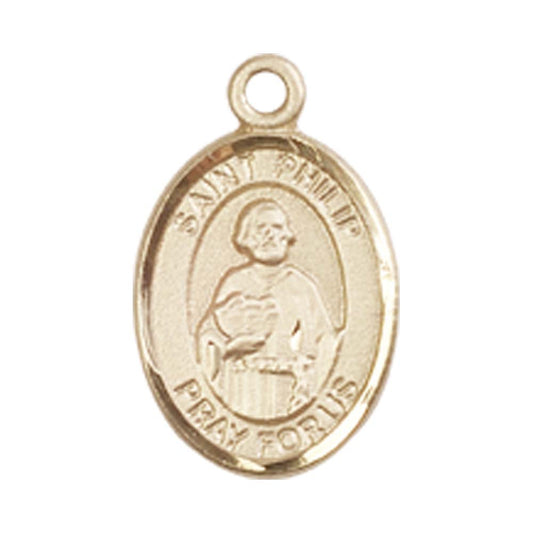 14kt Gold St. Philip the Apostle Medal - Small