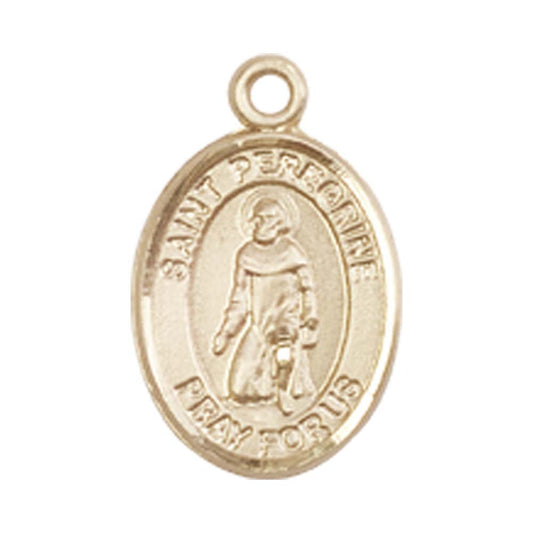 14kt Gold St. Peregrine Laziosi Medal - Small