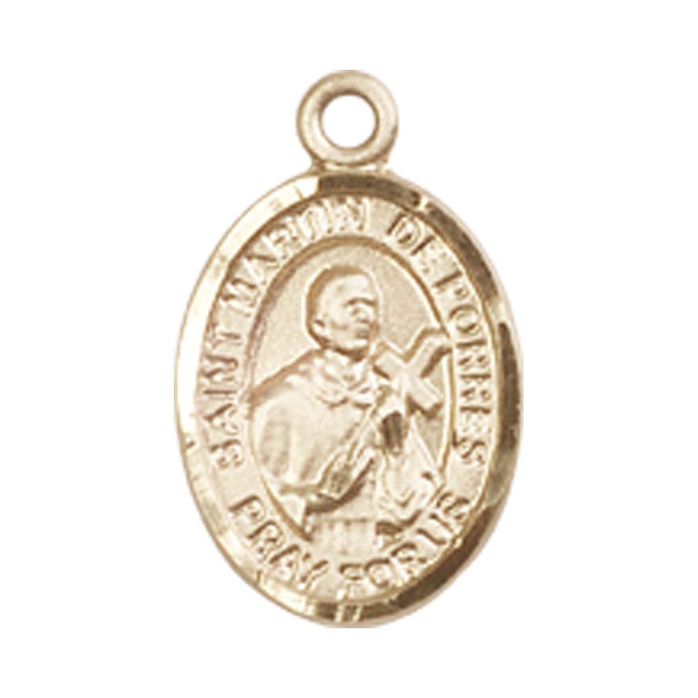 14kt Gold St. Martin de Porres Medal - Small