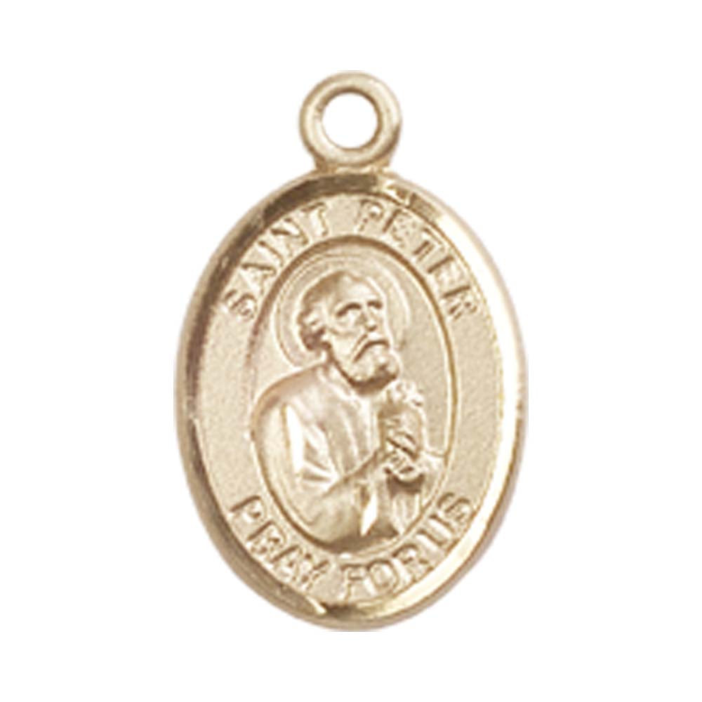 14kt Gold St. Peter the Apostle Medal - Small