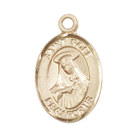 14kt Gold St. Rose of Lima Medal - Small