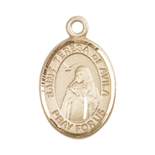 14kt Gold St. Teresa of Avila Medal - Small
