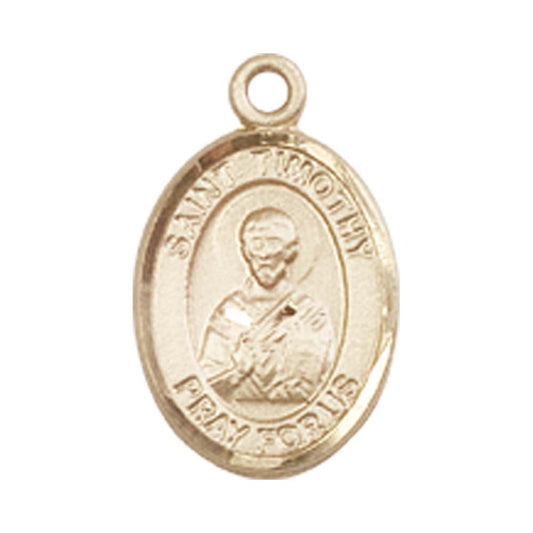 14kt Gold St. Timothy Medal - Small