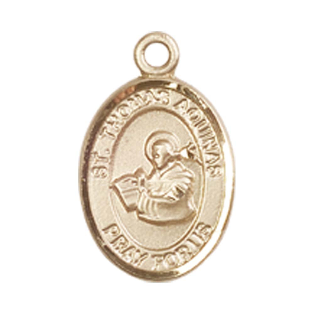14kt Gold St. Thomas Aquinas Medal - Small