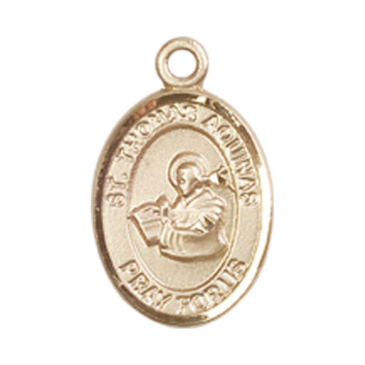 14kt Gold St. Thomas Aquinas Medal - Small