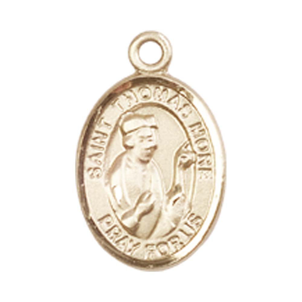 14kt Gold St. Thomas More Medal - Small