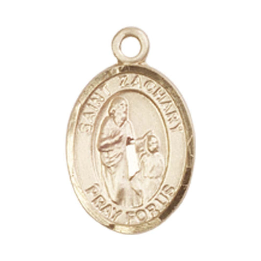14kt Gold St. Zachary Medal - Small