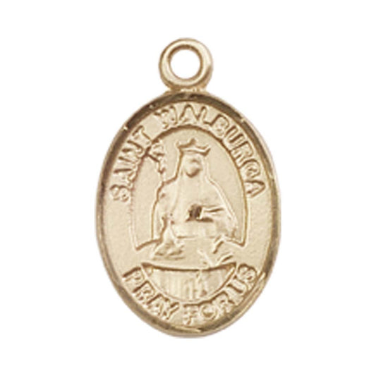 14kt Gold St. Walburga Medal - Small