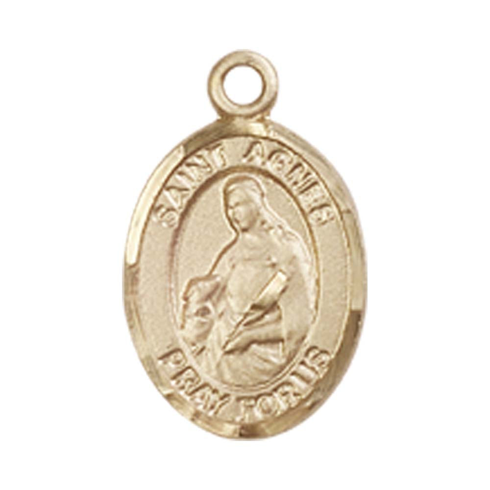 14kt Gold St. Agnes of Rome Medal - Small