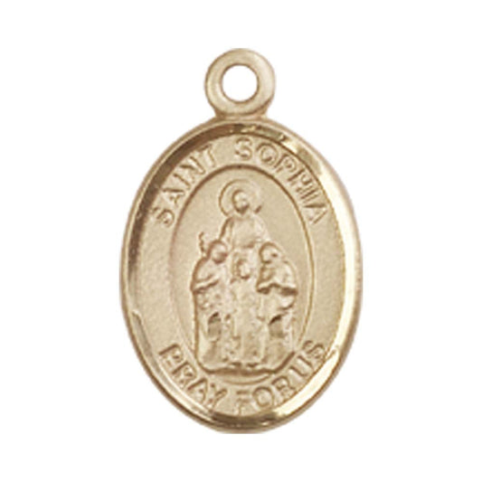 14kt Gold St. Sophia Medal - Small
