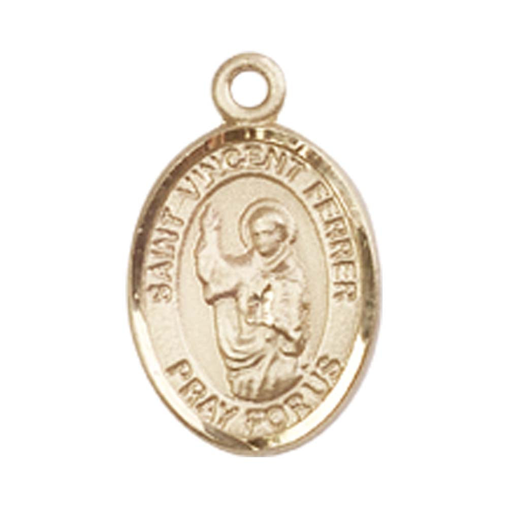 14kt Gold St. Vincent Ferrer Medal - Small