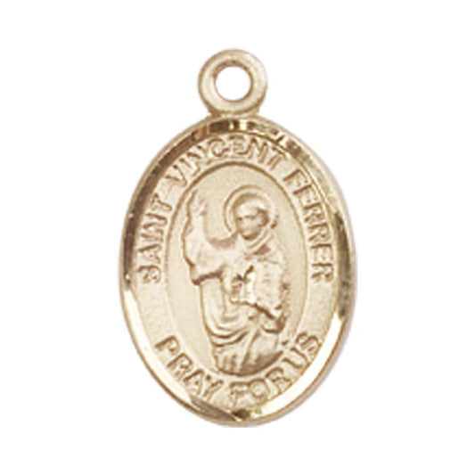 14kt Gold St. Vincent Ferrer Medal - Small