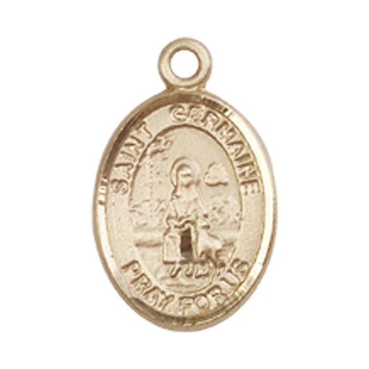14kt Gold St. Germaine Cousin Medal - Small