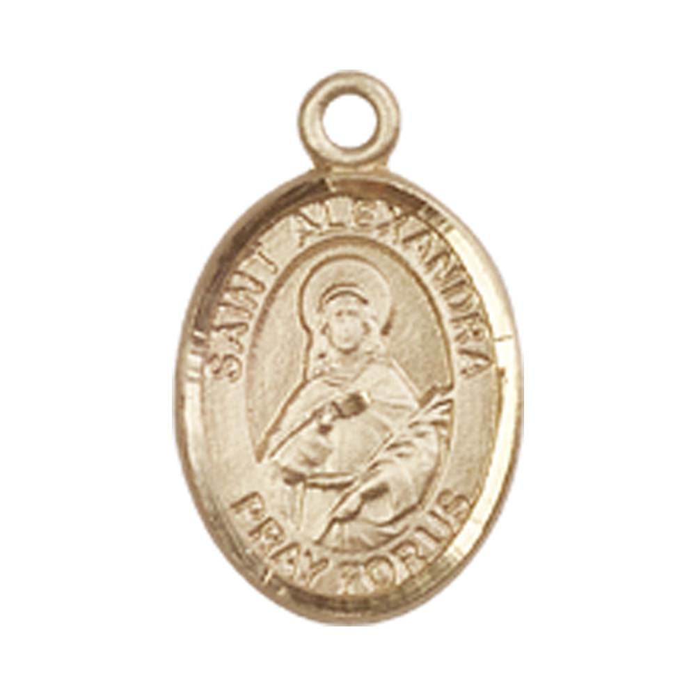 14kt Gold St. Alexandra Medal - Small