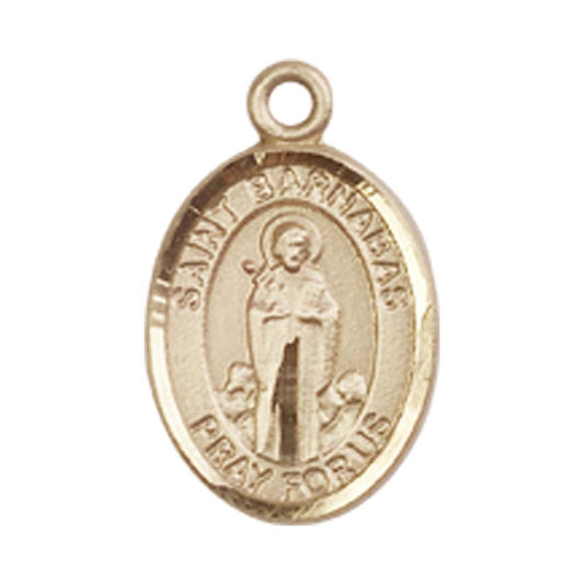 14kt Gold St. Barnabas Medal - Small