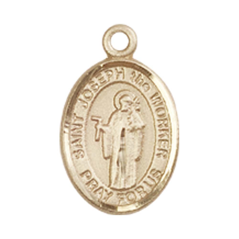14kt Gold St. Joseph The Worker Medal - Small