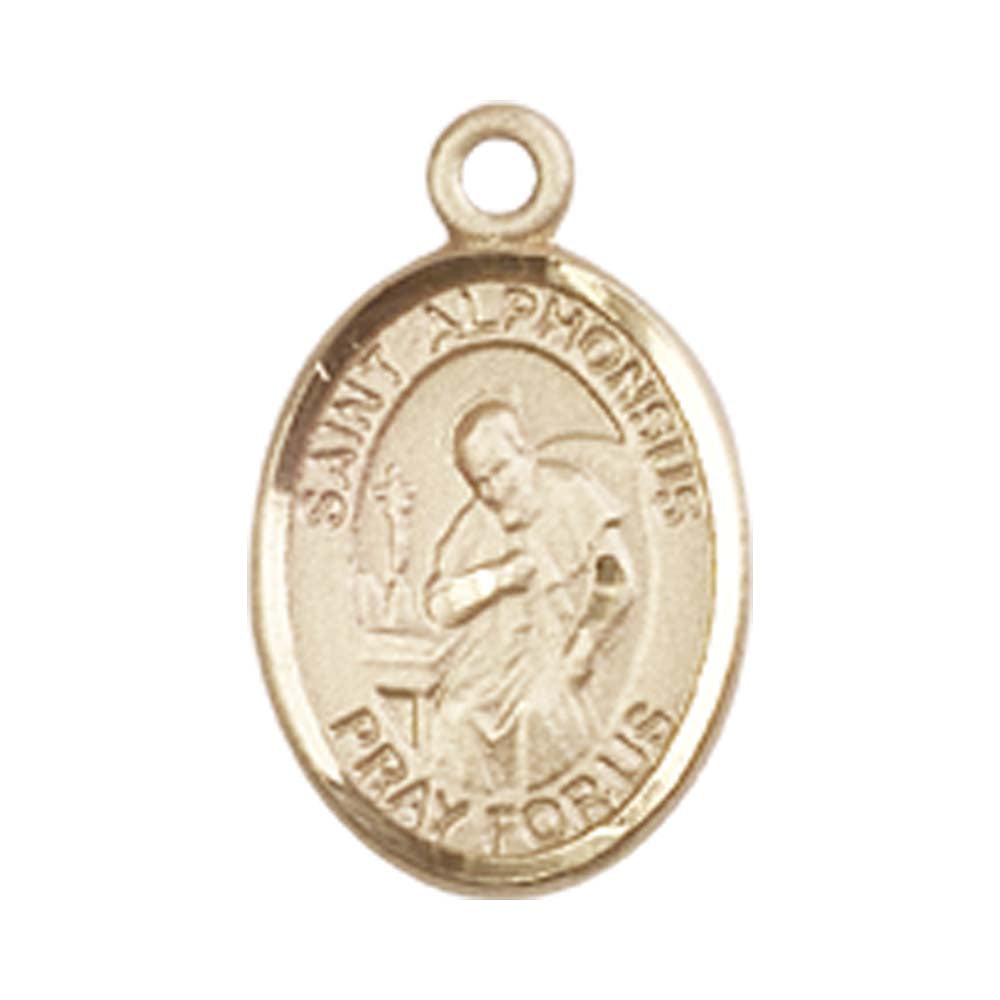 14kt Gold St. Alphonsus Medal - Small
