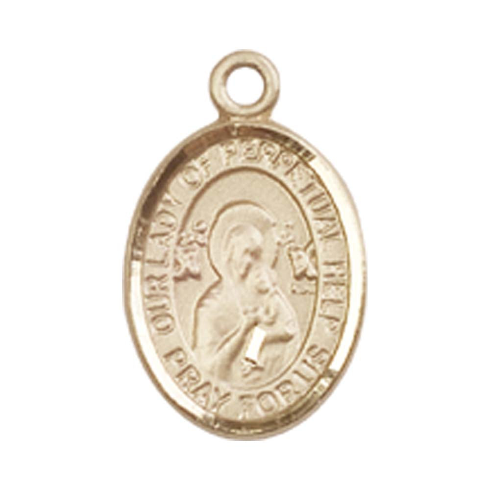14kt Gold O/L of Perpetual Help Medal - Small