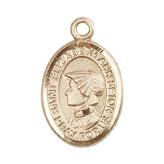 14kt Gold St. Elizabeth Ann Seton Medal - Small