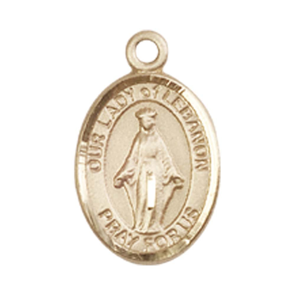 14kt Gold O/L of Lebanon Medal - Small