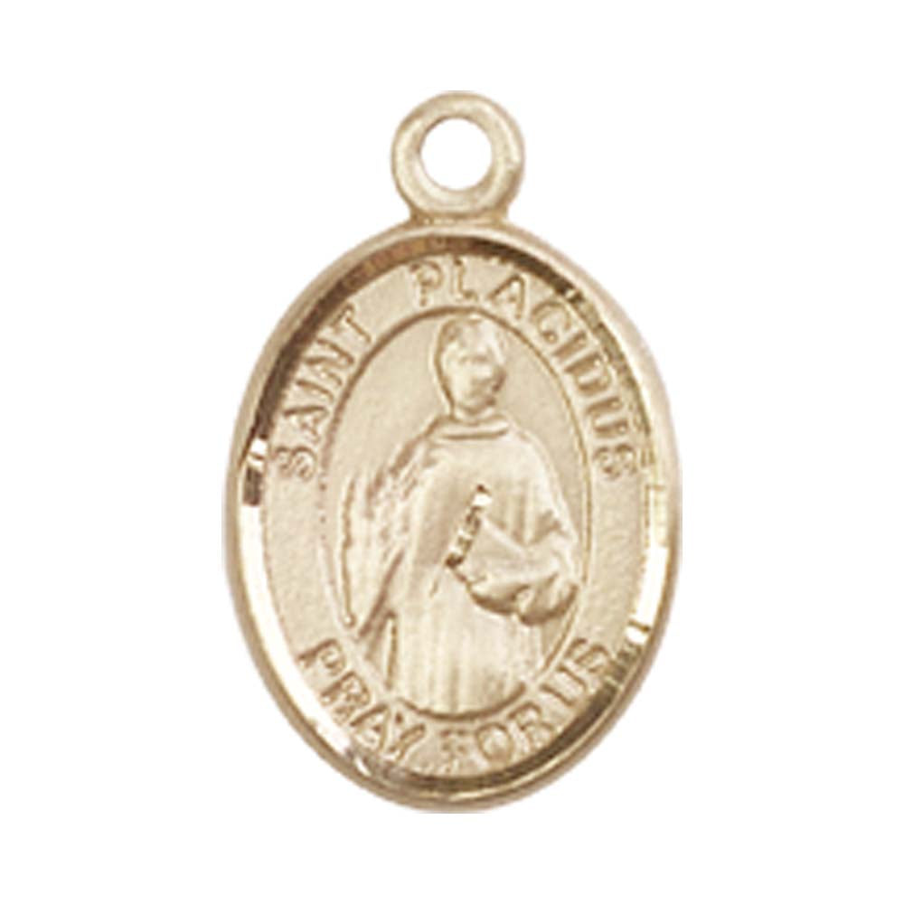 14kt Gold St. Placidus Medal - Small