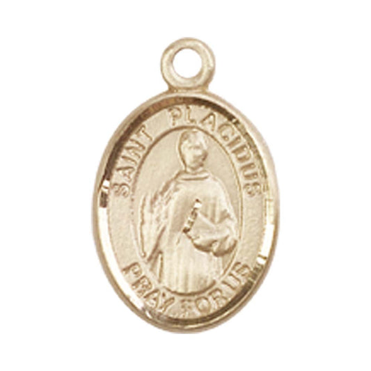 14kt Gold St. Placidus Medal - Small