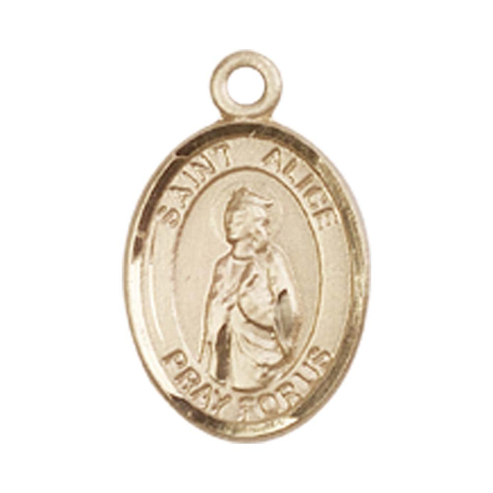 14kt Gold St. Alice Medal - Small