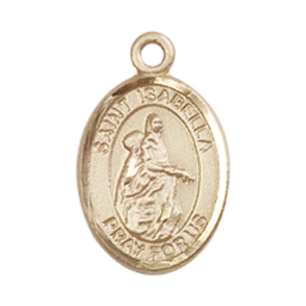 14kt Gold St. Isabella of Portugal Medal - Small